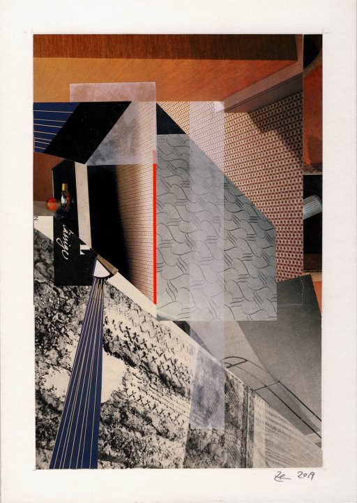 Ässige, abstrakte Collage von Stefan Zöllner