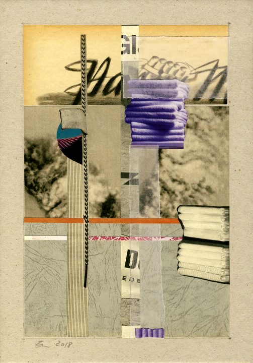 Dede, abstrakte Collage von Stefan Zöllner