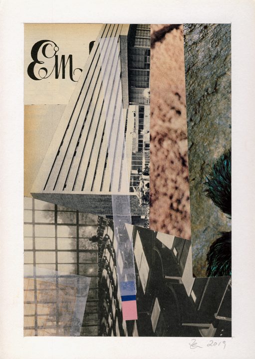 Em, abstrakte Collage von Stefan Zöllner