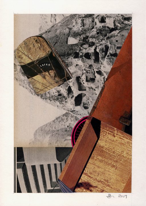 Lafko, abstrakte Collage von Stefan Zöllner
