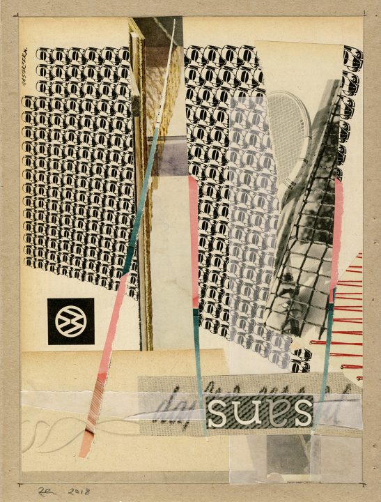 sues, abstrakte Collage von Stefan Zöllner