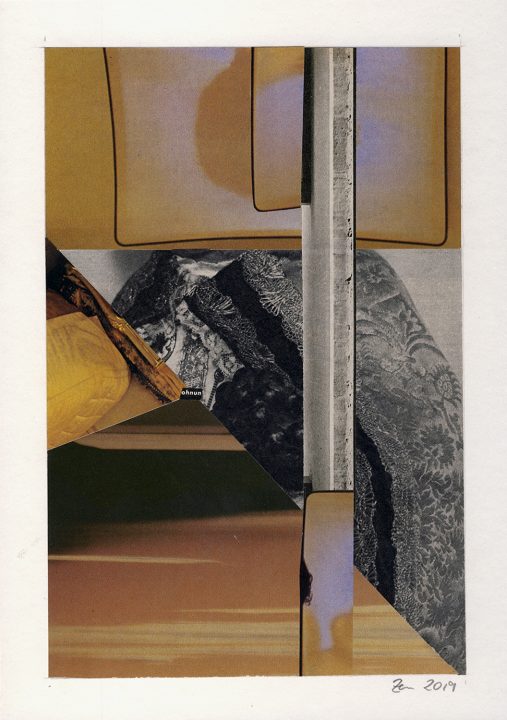 ohnun, abstrakte Collage von Stefan Zöllner